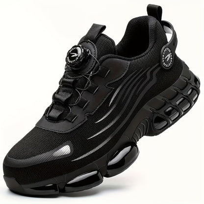 Men's Work Safety Shoes, Steel Toe, Rotating Buckle