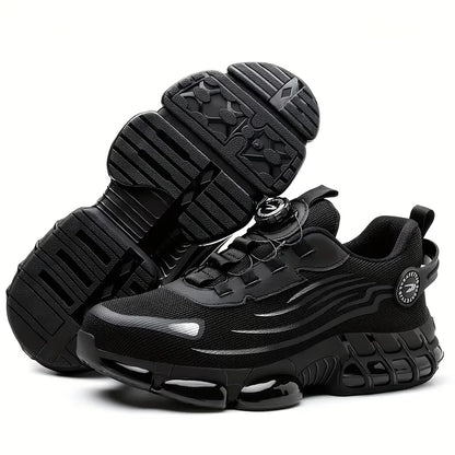 Men's Work Safety Shoes, Steel Toe, Rotating Buckle